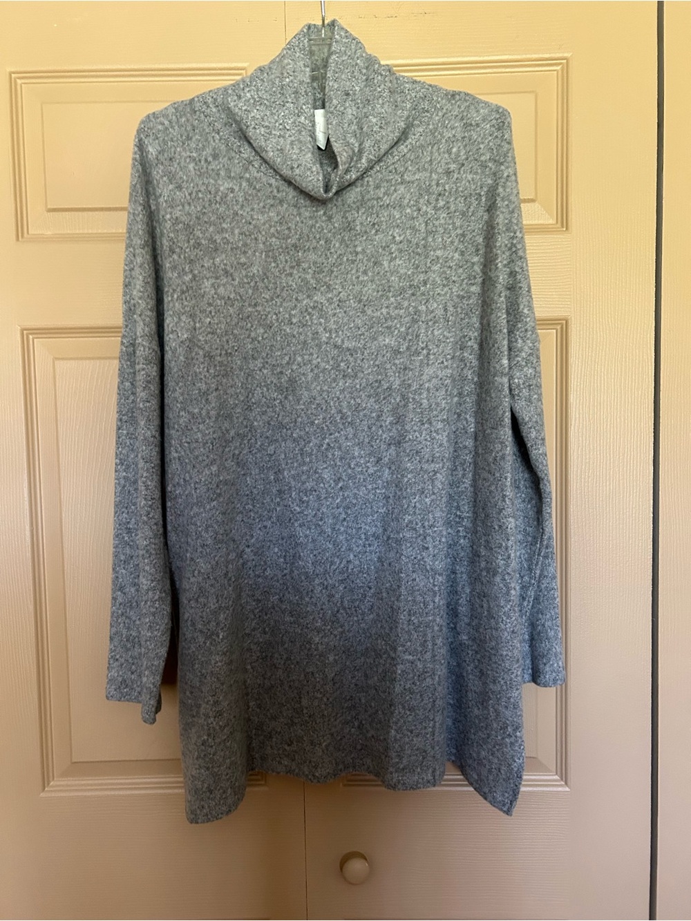 H&M Grey Cowl Neck Pullover Tunic Sweater